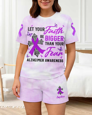 Let Your Faith Be Bigger Than Your Fear Alzheimer Awareness Women Set