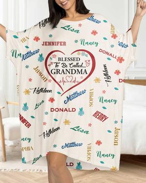 Blessed To Be Called Grandma All Over Print Sleep Tee