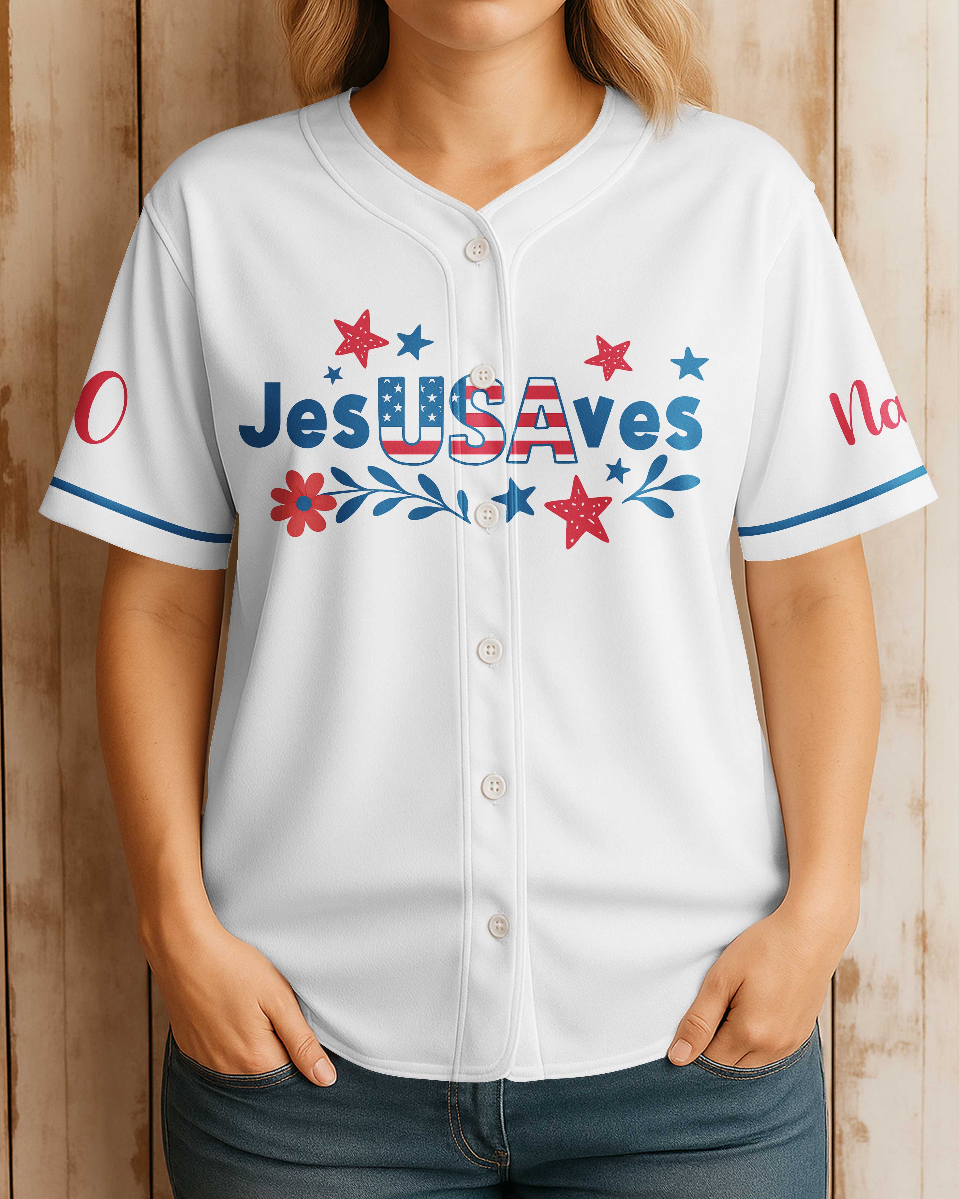 Jesus Saves All Over Print Custom Jersey