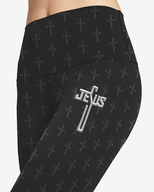 Love Has Conquered The Grave All Over Print Leggings