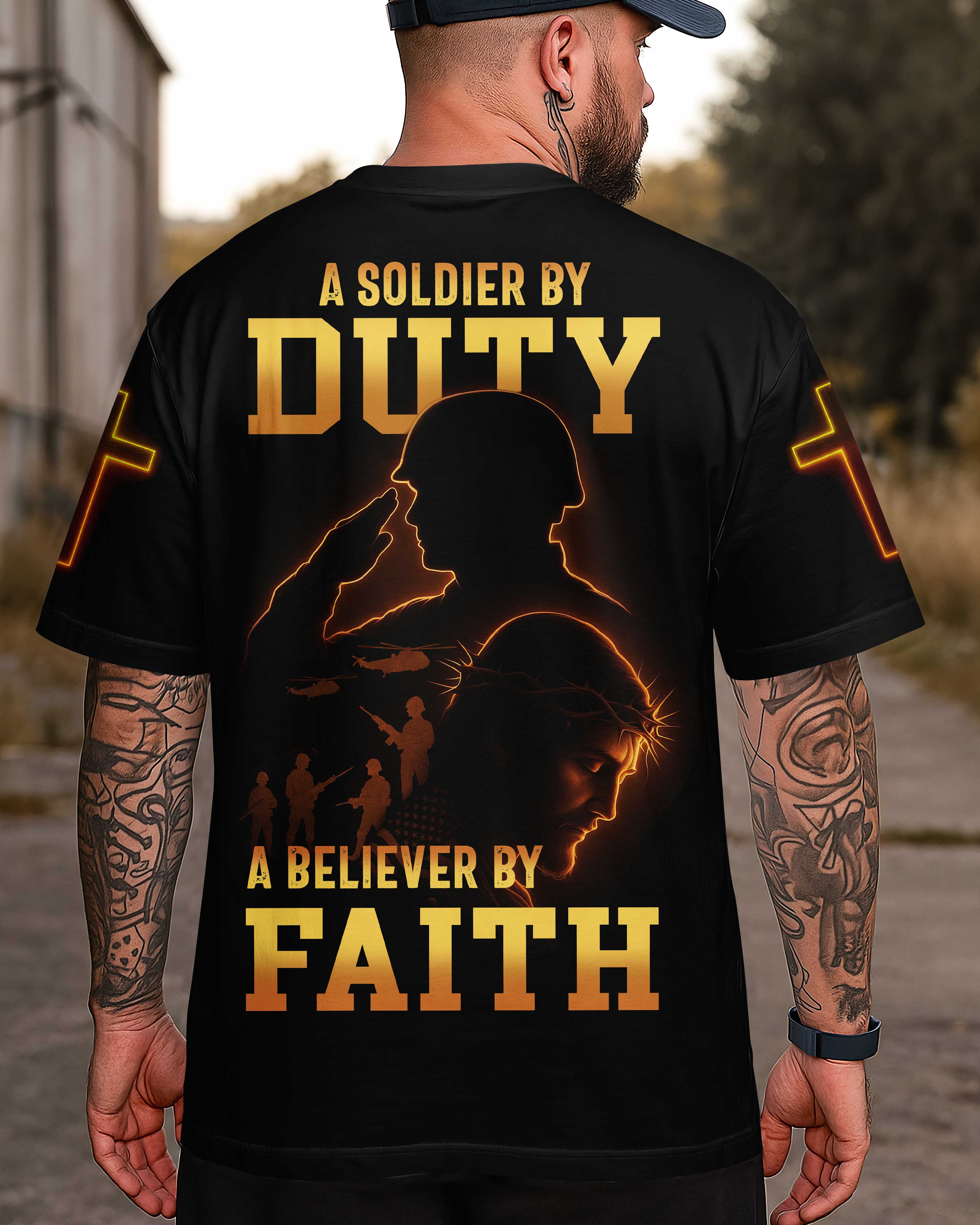 A Soldier By Duty All Over Print T-Shirt