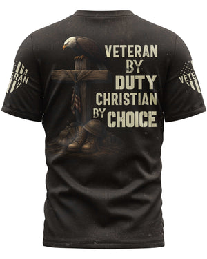 Veteran By Duty All Over Print T-Shirt