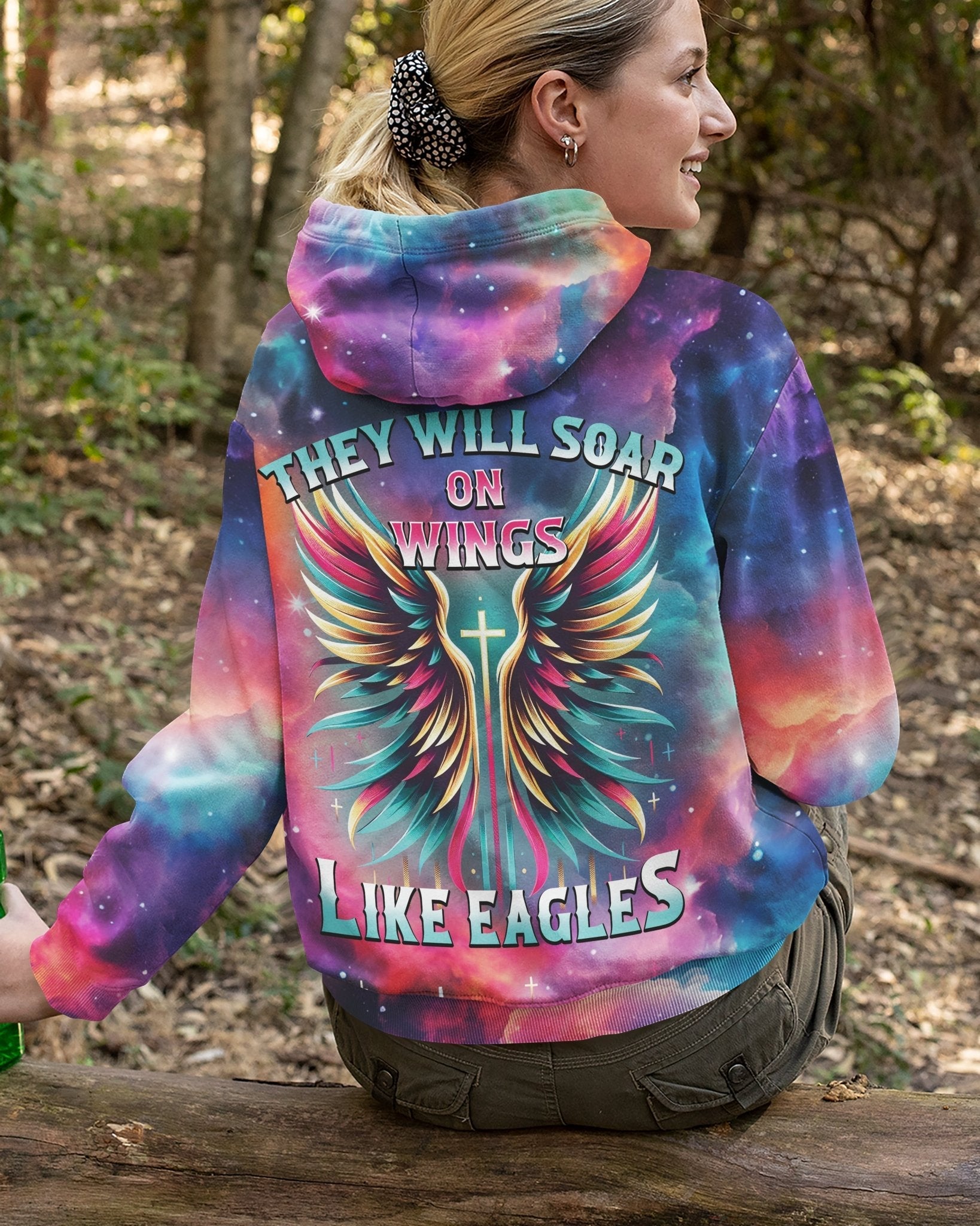 They Will Soar On Wings Like Eagles All Over Print Zip Hoodie