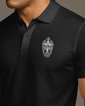 I Am A Simple Man I Like Motorcycles And Believe In Jesus Polo