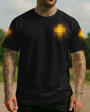 Only Two Defining Forces: Jesus Chris and t The Veteran All Over Print T-Shirt