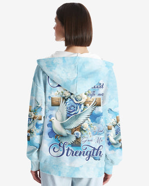 Lord Stood With Me And Gave Me Strength All Over Print Zip Hoodie