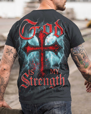 God Is My Strength All Over Print T-Shirt