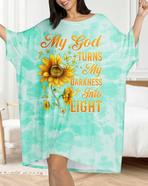 My God Turns My Darkness Into Light Sleep Tee