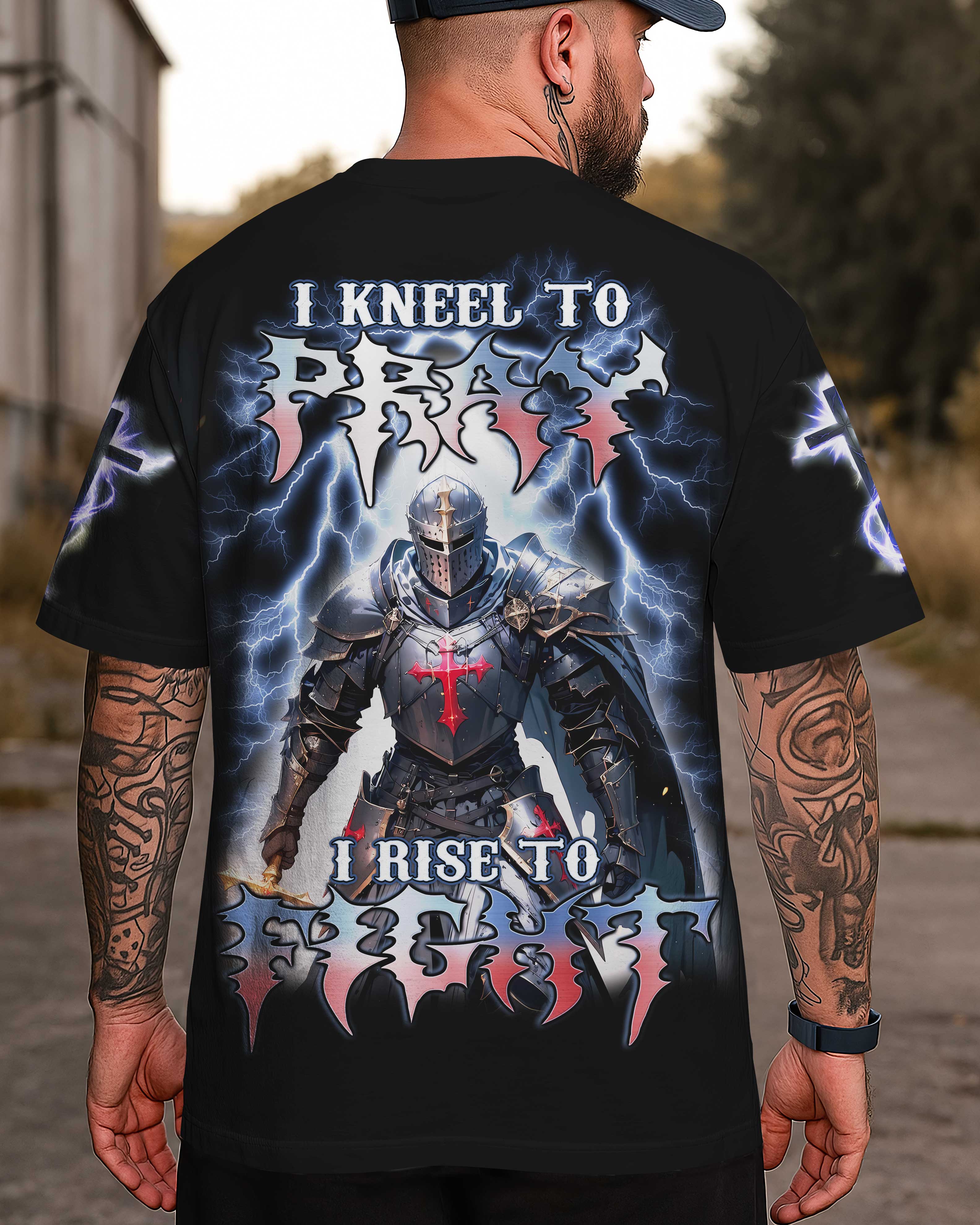 I Kneel To Pray I Rise To Fight Shirt