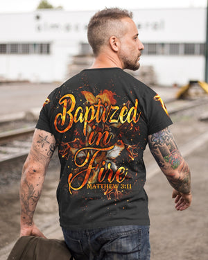 Baptized In Fire All Over Print T-shirt