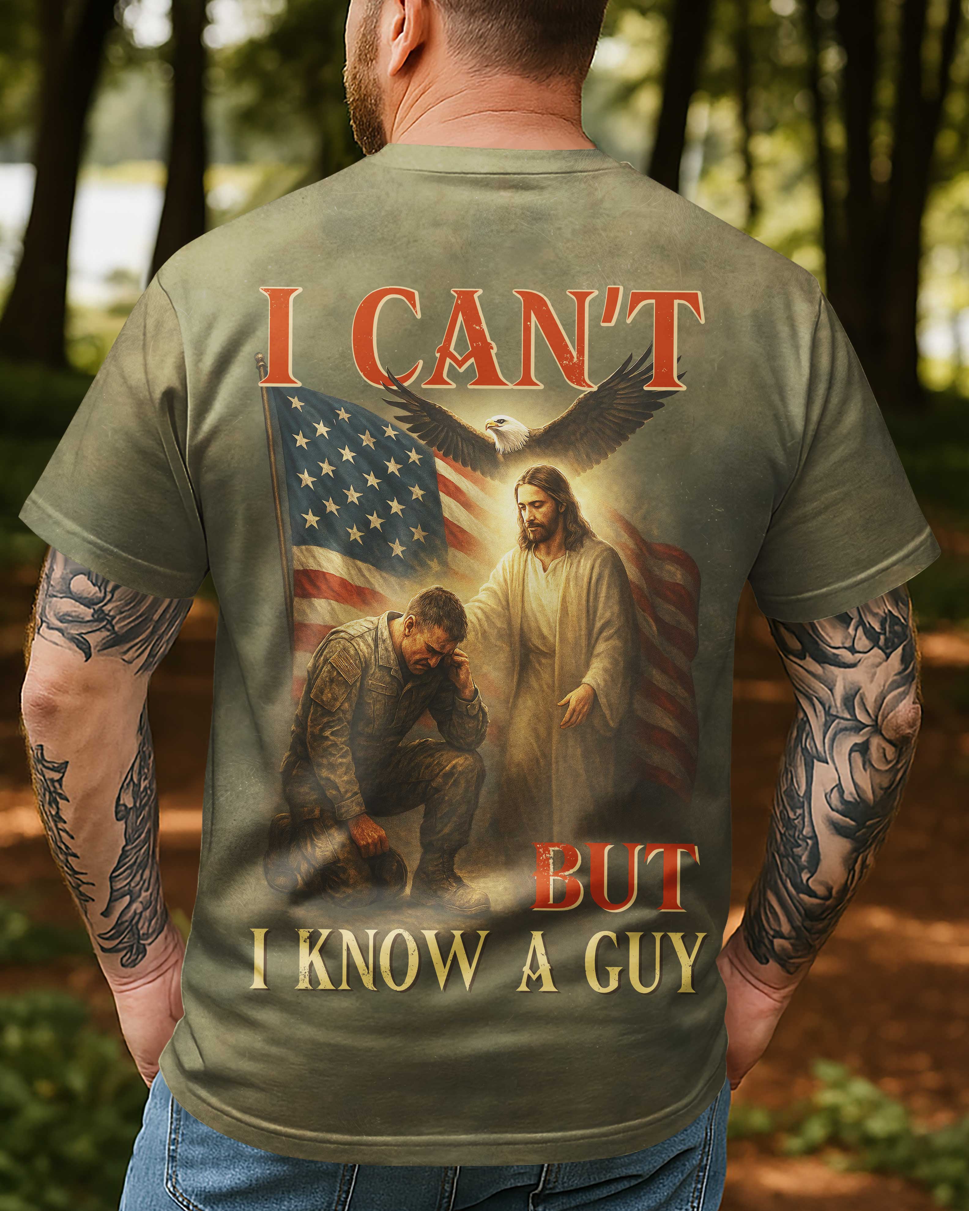 I Can't But I Know A Guy All Over Print T-Shirt