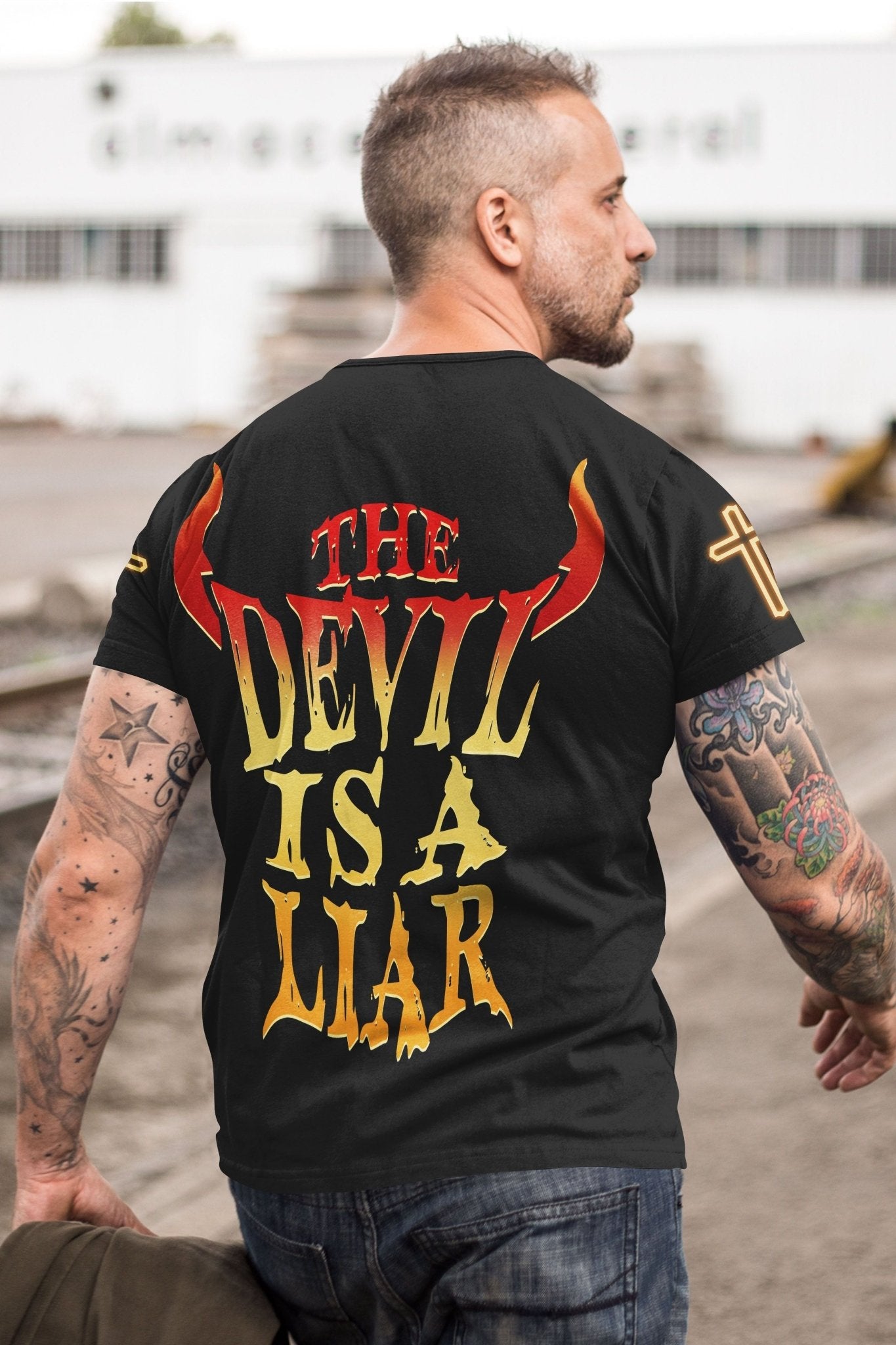 The Devil Is A Liar All Over Print T-shirt