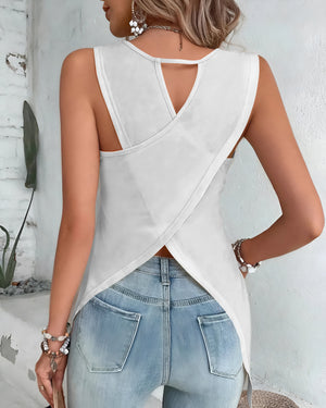 Personalized I Am Cut Out Wrap Back Tank Top