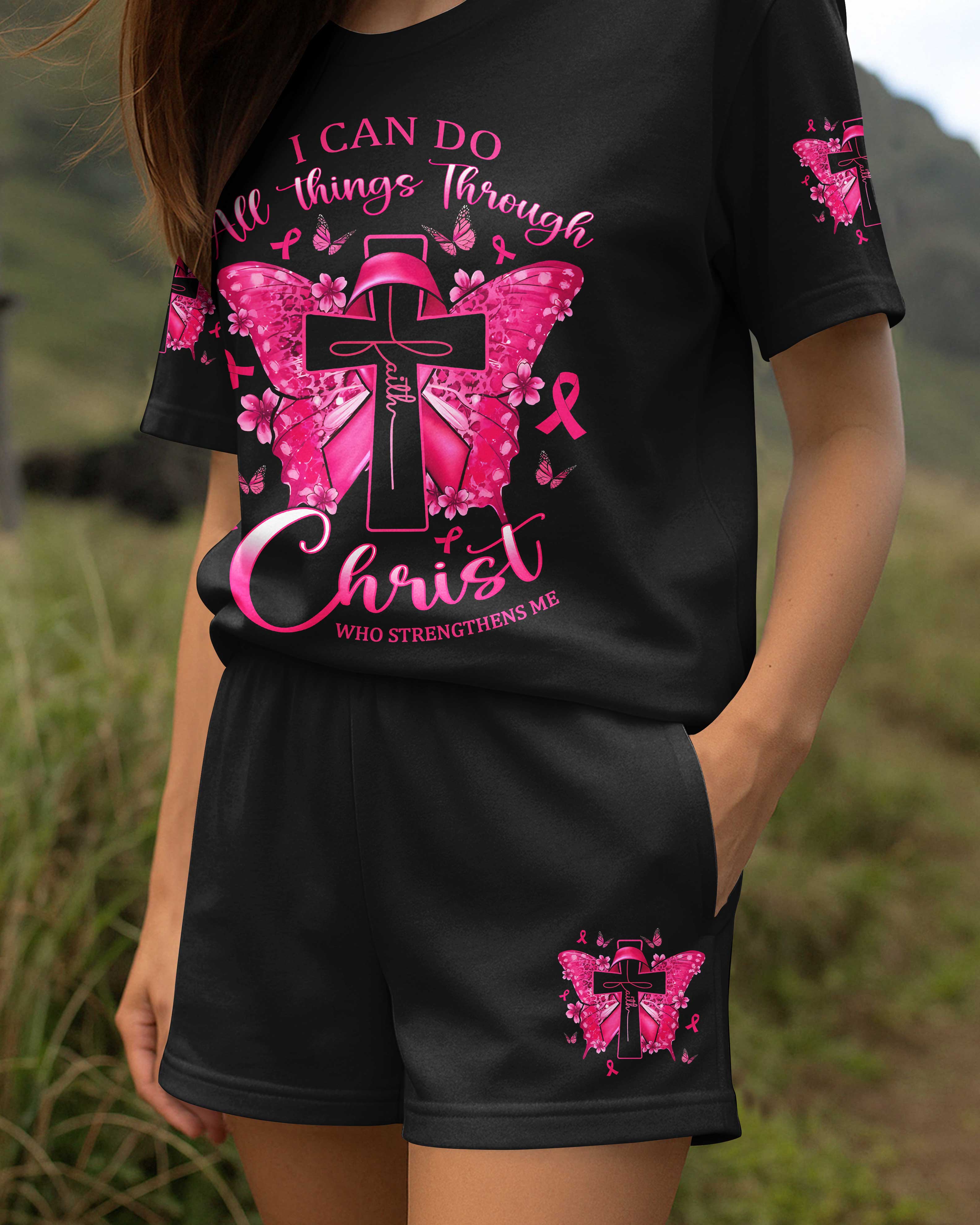 Christ Who Strengthens Me All Over Print Summer Set