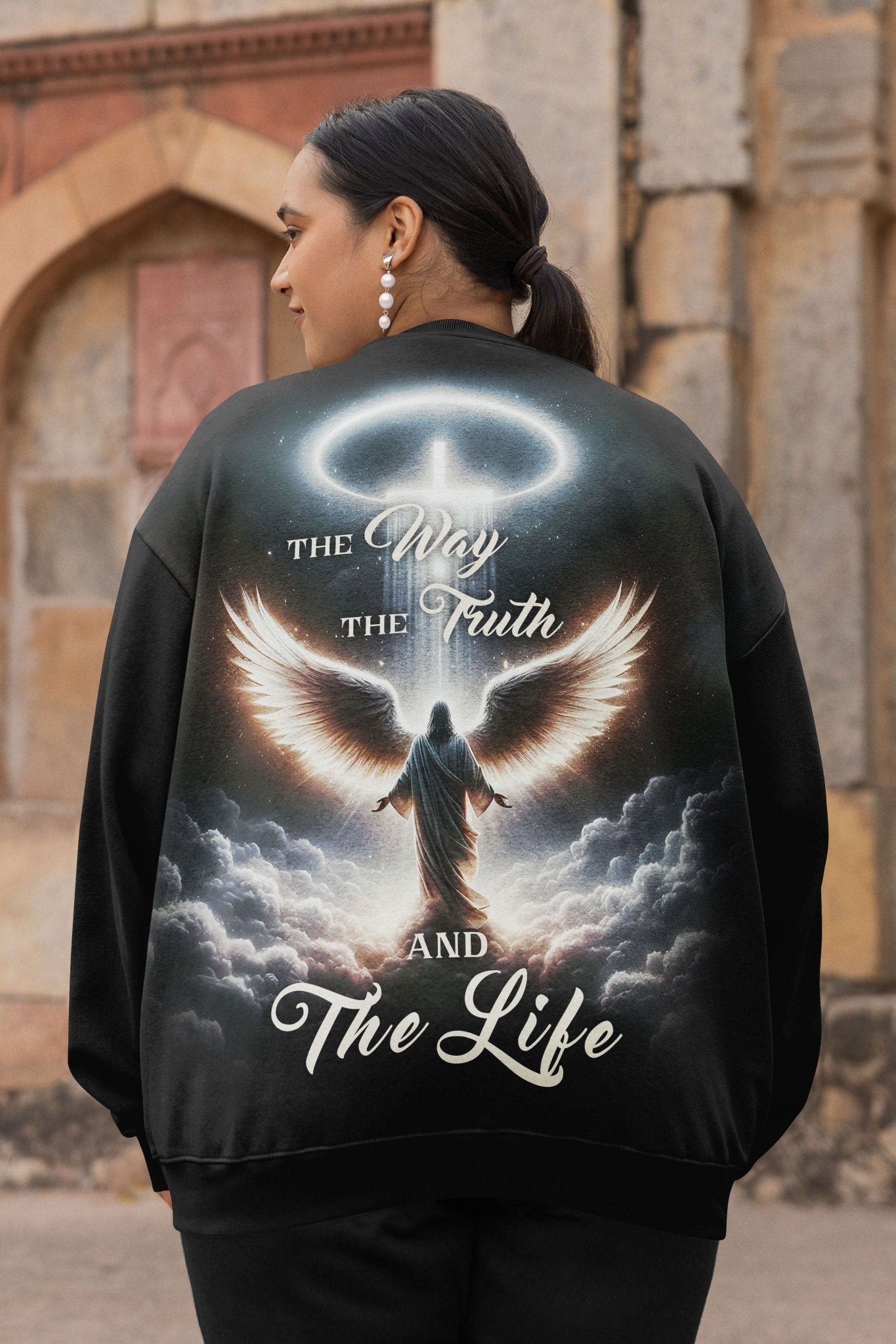 The Way The Truth And The Life All Over Print Sweater
