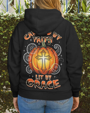 Carved By Faith Lit By Grace Hoodie