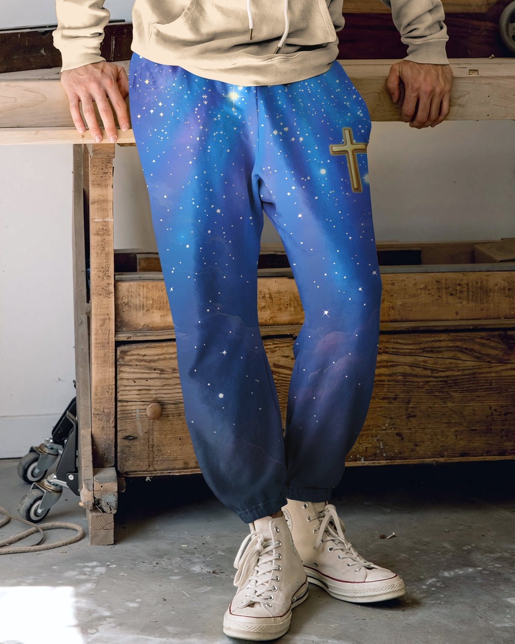 Faith Can Move Mountains All Over Print Jogger Pants