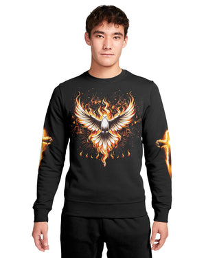 Baptized In Fire All Over Print Sweater