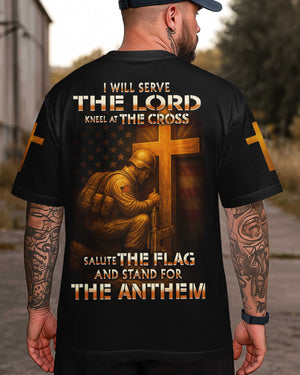 I Will Serve The Lord All Over Print T-Shirt