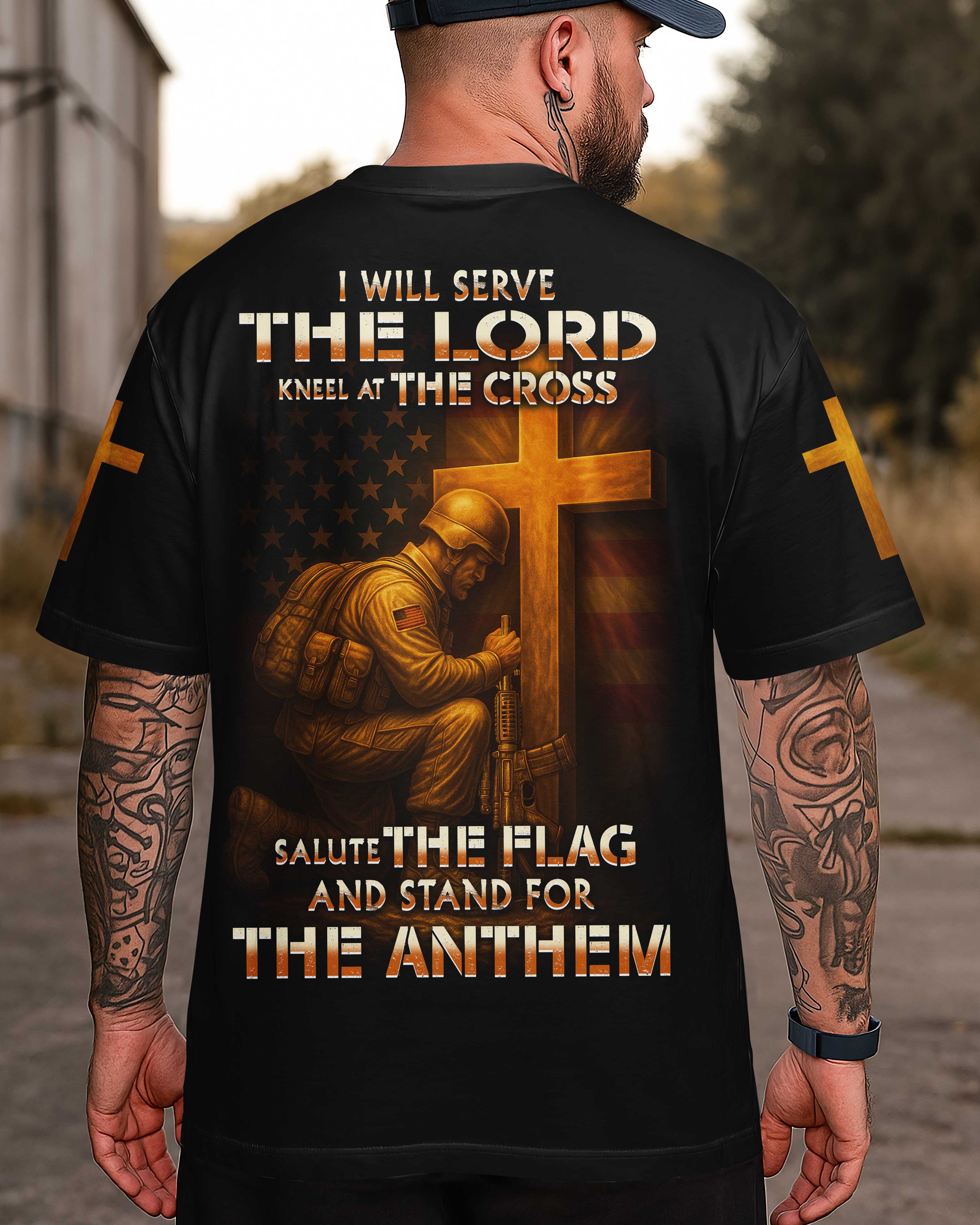 I Will Serve The Lord All Over Print T-Shirt