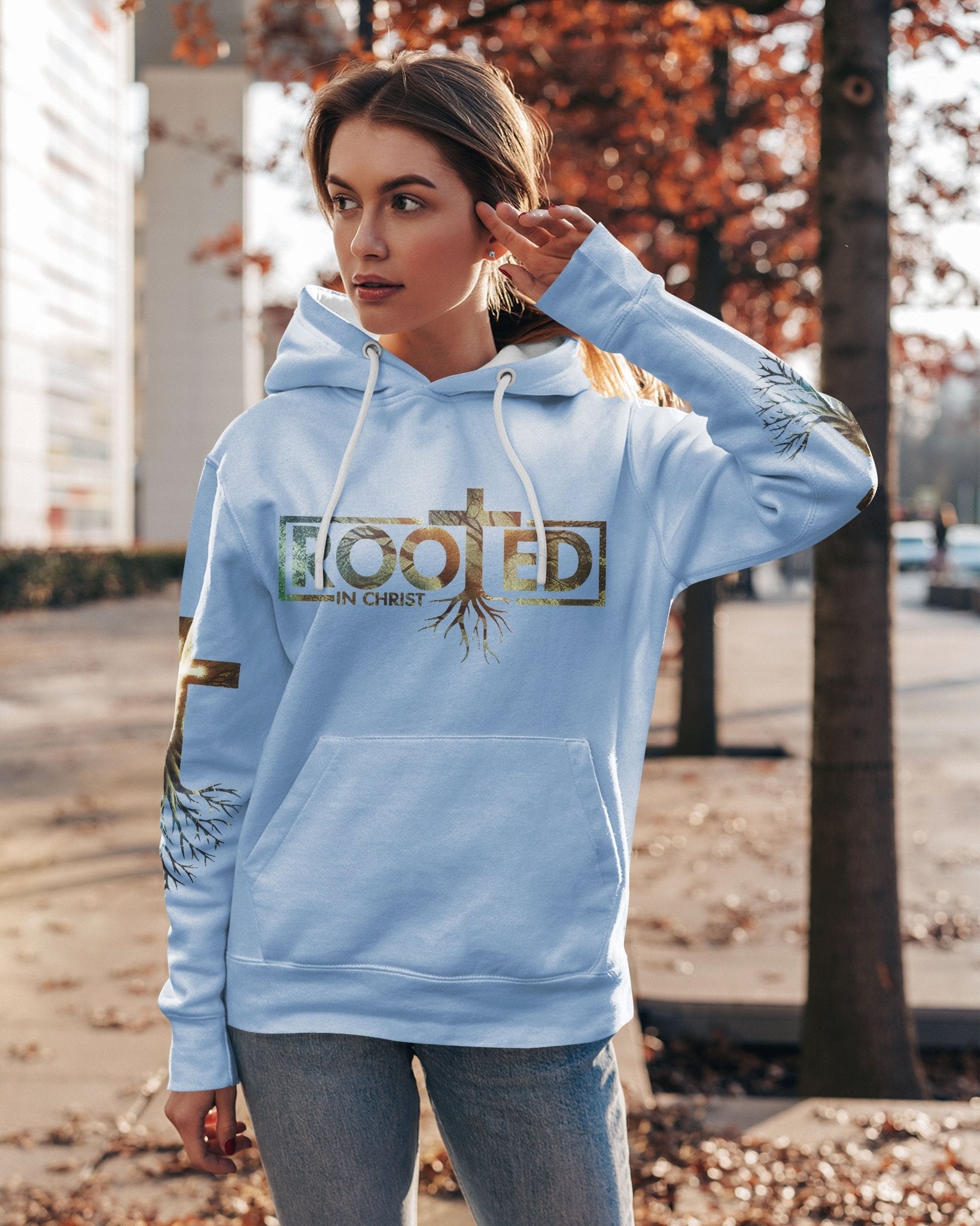 Woman Of Faith Rooted In Christ All Over Print Hoodie