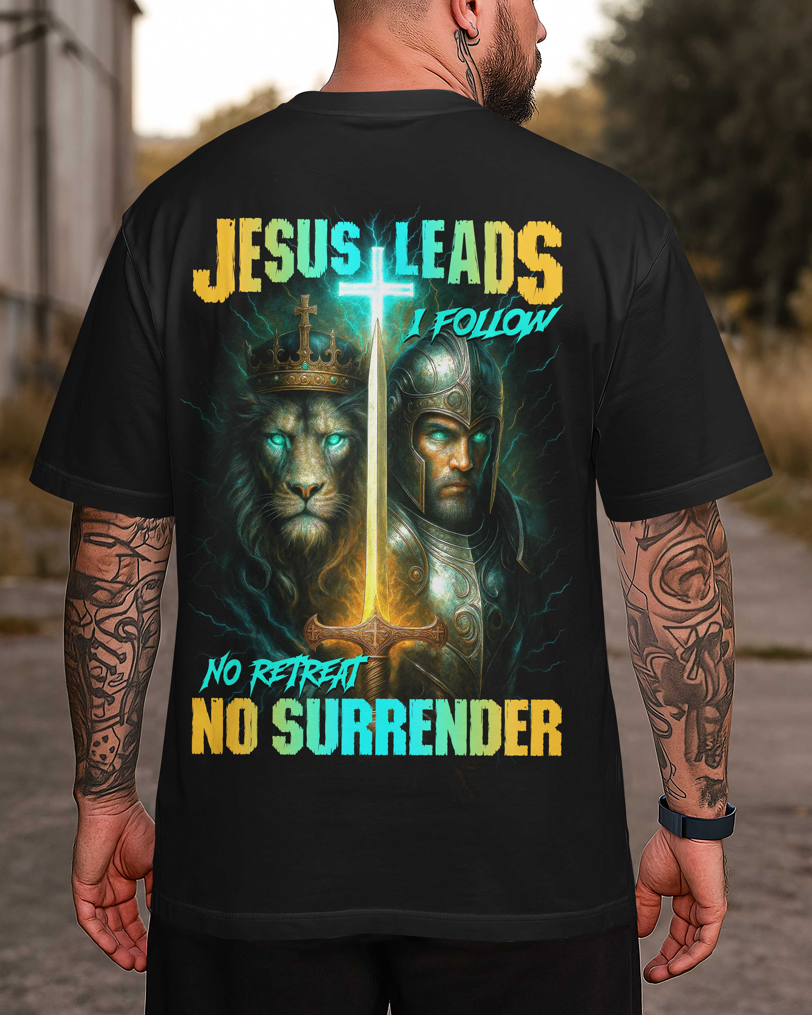 Jesus Leads I Follow All Over Print T-Shirt