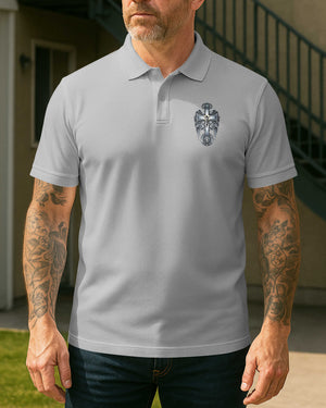 I Am A Simple Man I Like Motorcycles And Believe In Jesus Polo