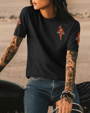 This Ain't Just Chrome And Steel It's A Prayer Of Two Wheels All Over Print T-Shirt