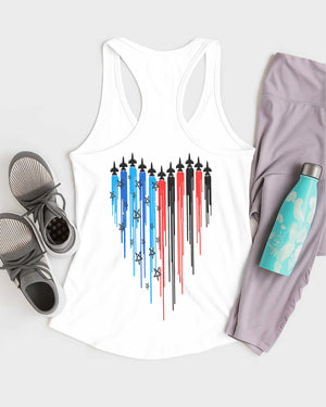 Loves Jesus And America Too All Over Print Summer Tank Top