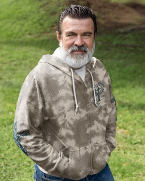 Rooted In Christ All Over Print Zip Hoodie