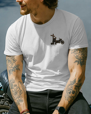 This Biker Kneels Only For God All Over Print T-Shirt