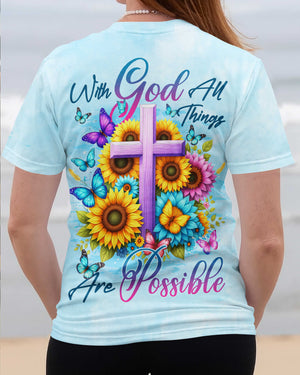 With God All Things Are Possible Shirts
