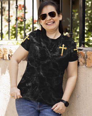 Be Still Before The Lord And Wait Patiently For Him All Over Print T-Shirt