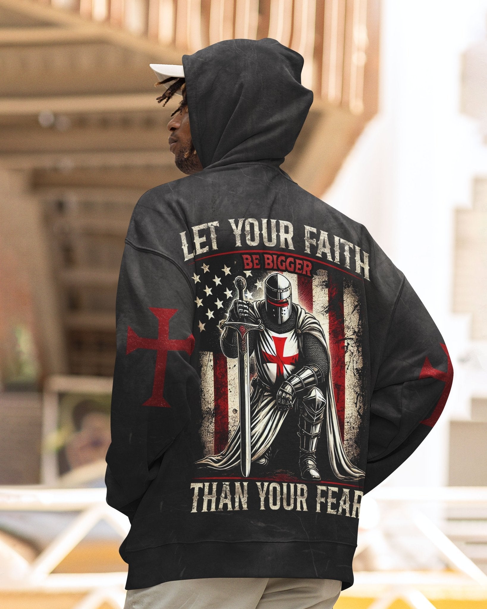 Let Your Faith Be Bigger Than Your Fear All Over Print Hoodie