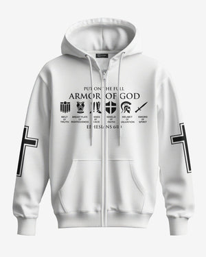 My Soul Is Protected By The Armor Of God All Over Print Zip Hoodie