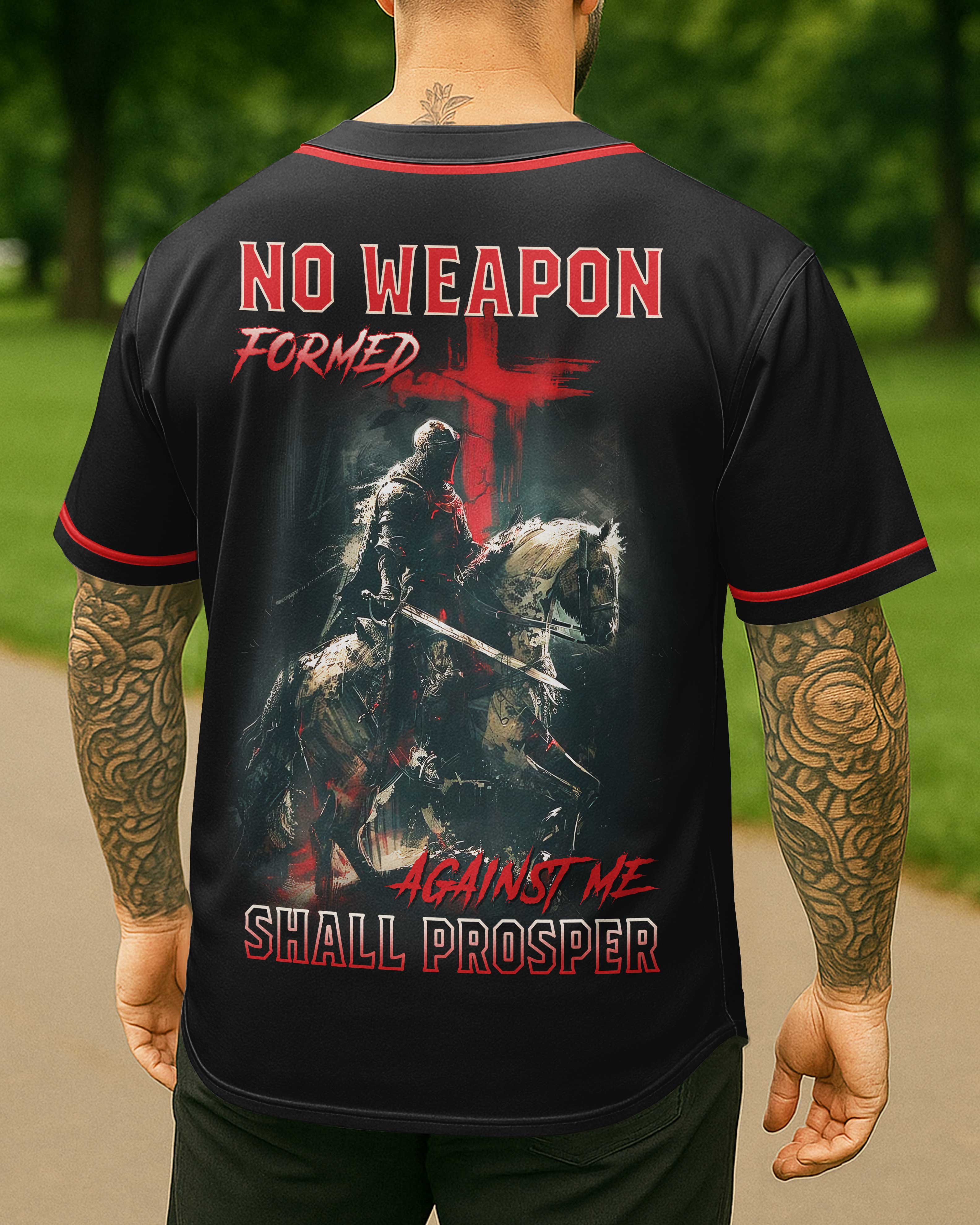 No Weapon Formed Against Me All Over Print Jersey