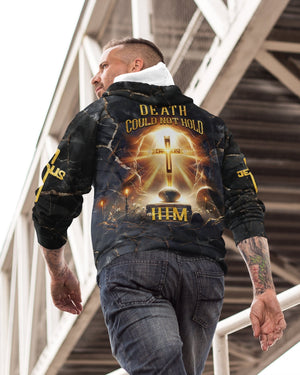 Death Could Not Hold Him All Over Print Zip Hoodie