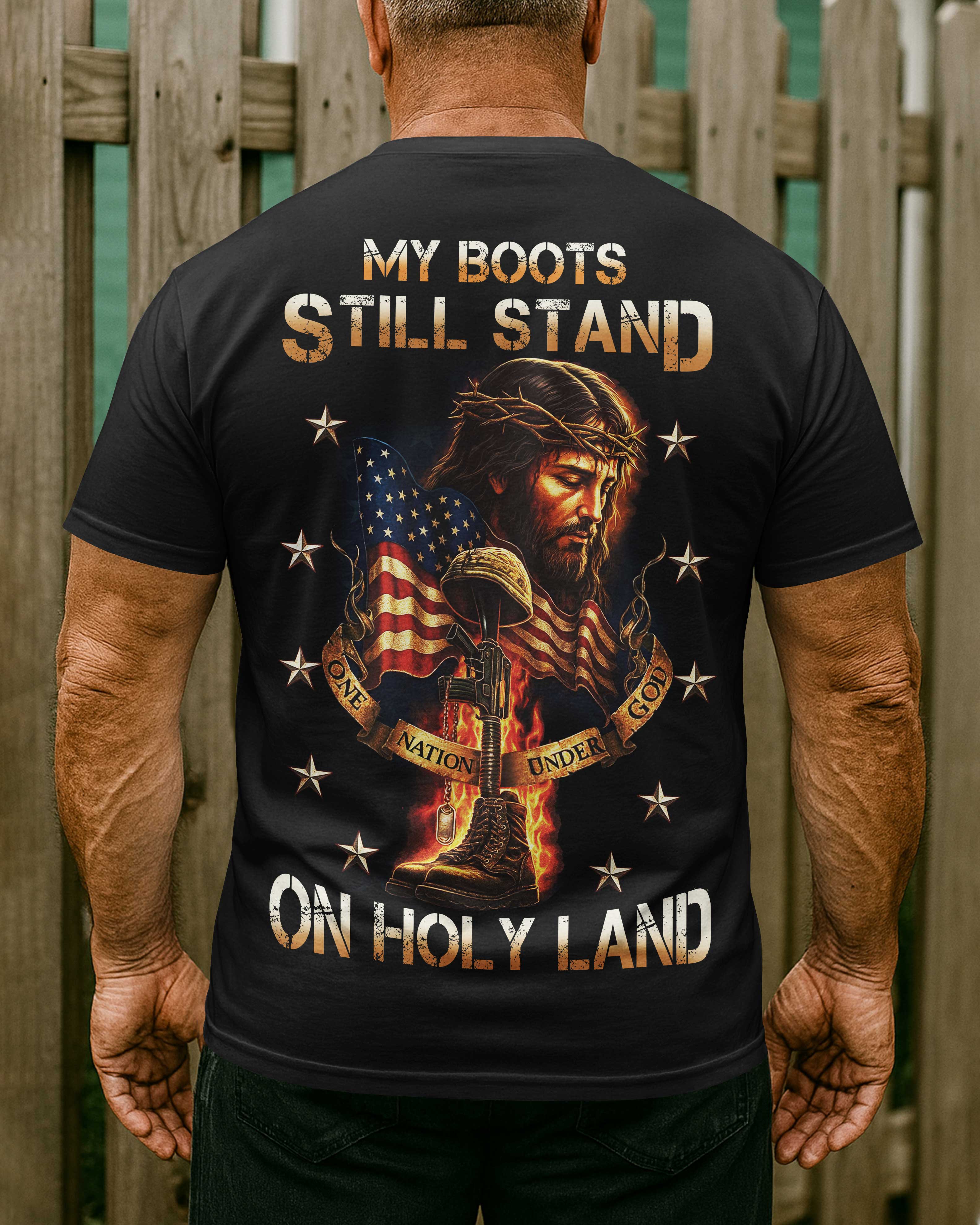 My Boots Still Stand All Over Print T-Shirt
