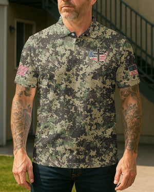 No Weapon Formed Shall Prosper All Over Print Polo