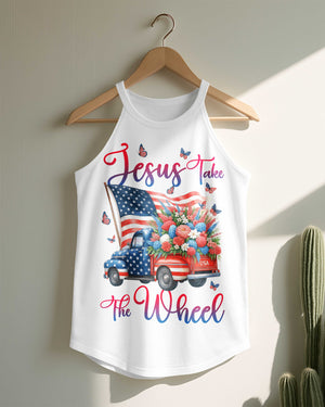 Jesus Take The Wheel Rocker Tank Top