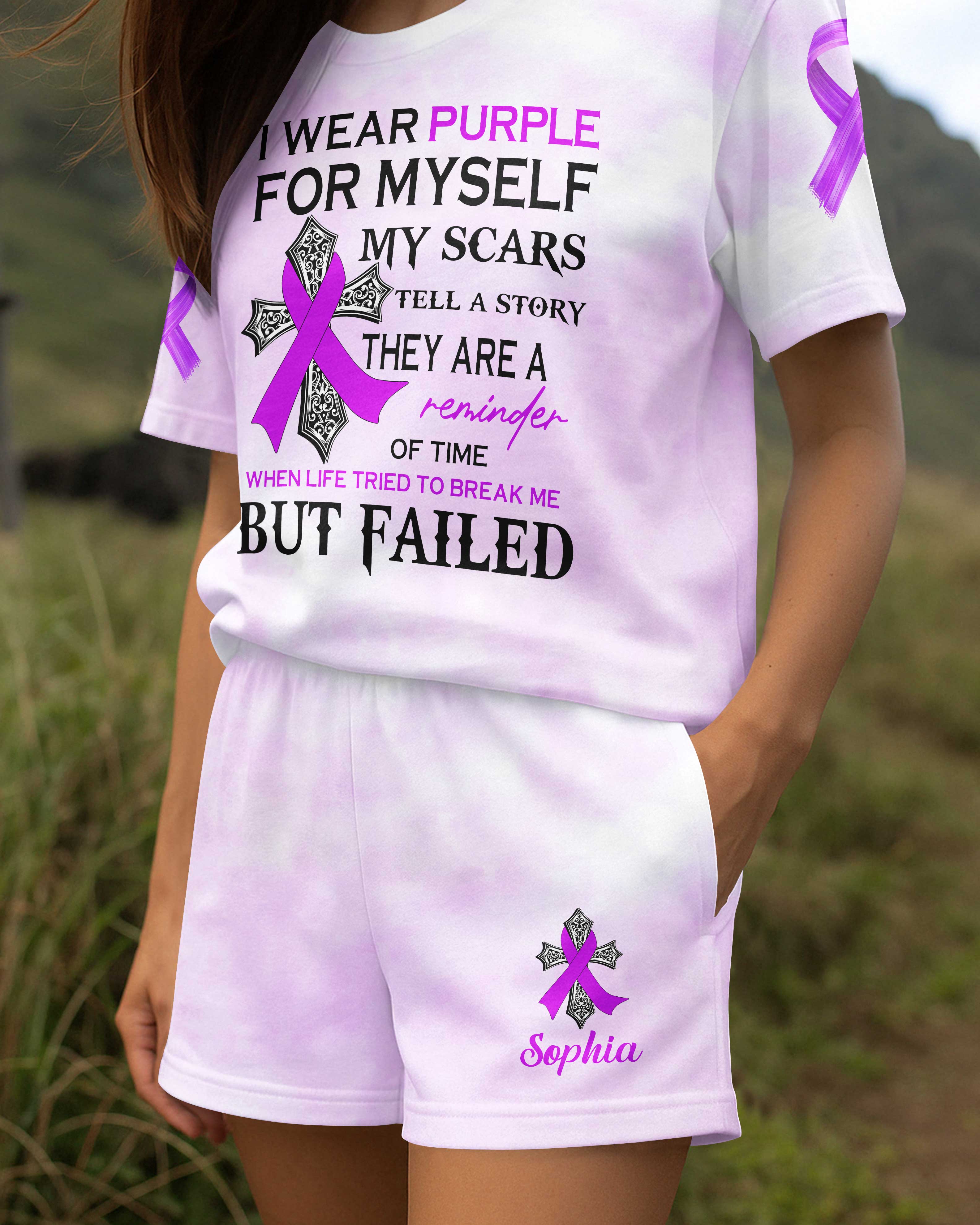 I Wear Purple For Myself Women Set