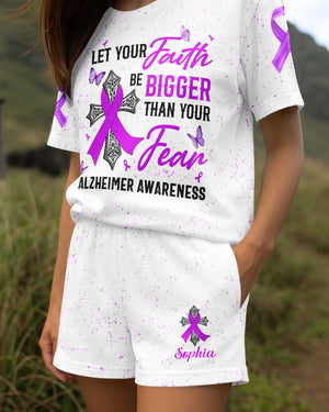 Let Your Faith Be Bigger Than Your Fear Alzheimer Awareness Women Set