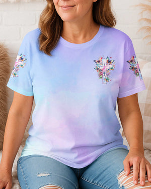 God Says You Are Unique All Over Print T-Shirt