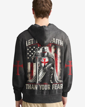 Let Your Faith Be Bigger Than Your Fear All Over Print Hoodie
