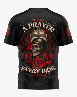 Every Mile A Prayer Every Ride A Blessing All Over Print T-Shirt