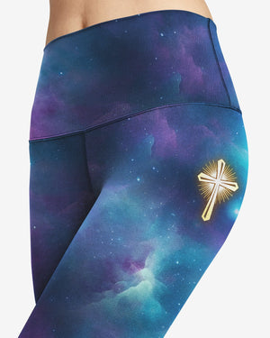 For We Walk By Faith Not By Sight All Over Print Leggings