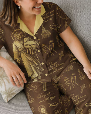 Grace Upon Grace All Over Print Button Pajamas