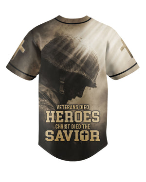 Veterans Died Heroes Christ Died The Savior Shirt