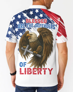 Blessed Are The Defenders Of Liberty All Over Print Polo