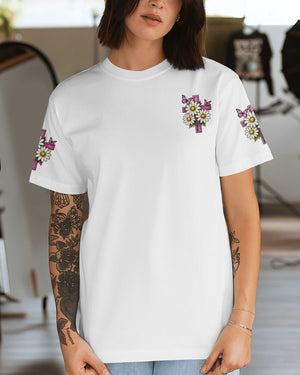 Her Life Is Living Proof That Jesus Restores Redeems And Renews T-Shirt